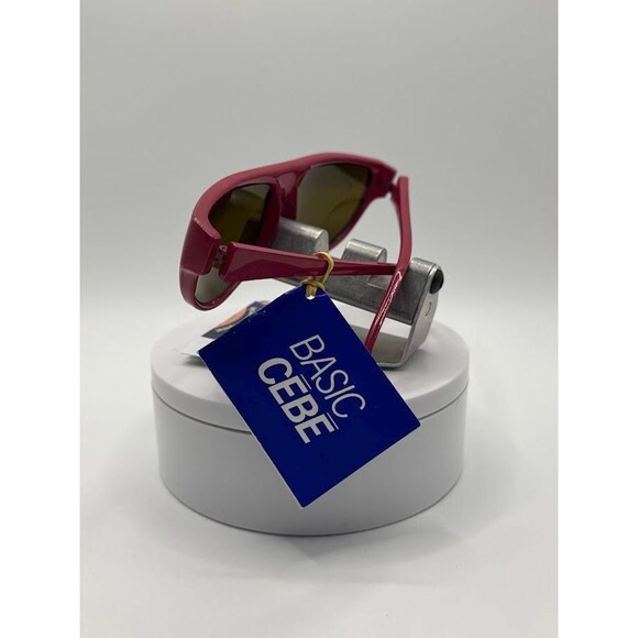 NWT Vintage Cebe Basic Sport Sunglasses | Model 949 | Dark Pink with Mirror - Picture 6 of 10